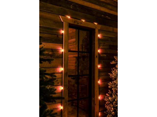 Ljusslinga 30 amber LED 9,57m svart